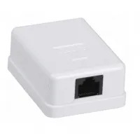 ITK Настенная инф. розетка RJ45, кат.5Е UTP, 1-порт IEK