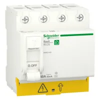 УЗО Schneider Electric Resi9 4P 40А, 30 мА ( A ), R9R61440