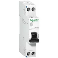 Дифавтомат Schneider Electric Acti9 2P 20А (C) 6кА 30мА (AC), A9D63620