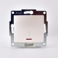 Lezard  KARINA  Жемчужно-бел. перламутр  Выкл. прох. с подсв. 707-3088-114