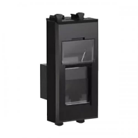 DKC  Avanti Модульн.  Черн. Квадрат  Роз. комп.  RJ-45  кат. 5е , 1 мод 4402461