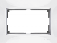 Werkel  Snabb Бел.-Хром Рамка для 2-ой роз. WL03-Frame-01-DBL-white a033481