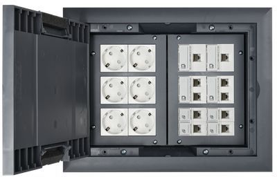 Лючок напол. 16 мод. серый ONFLOOR  () IEK KNL-80-16-7012