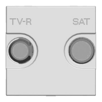 ABB  Zenit  Шампань Роз. TV-R-SAT проходн. с/наклад.   /N2251.8 CV//2CLA225180N1901/