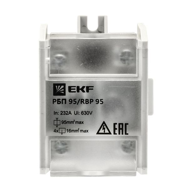 Распределительный блок проходной РБП 95 (1x95-4x16 мм2) 232/100А EKF PROxima