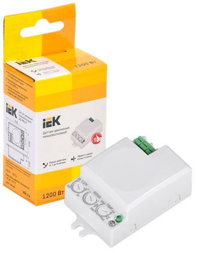 Датчик движения ДД-МВ 401 белый, 500Вт, 360 гр.,8М,IP20,IEK