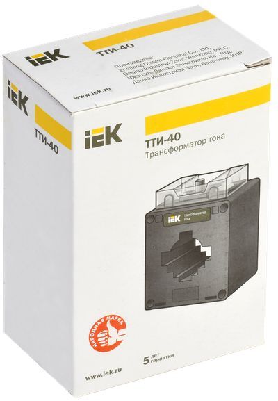 Трансформатор тока  IEK  ТТИ-40 300/5А 5ВА кл. точн. 0,5S