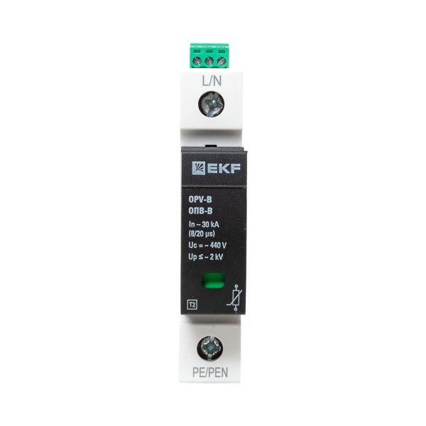 Ограничитель импульсных напряжений ОПВ-B/1P In 30кА 440В с сигн. EKF PROxima