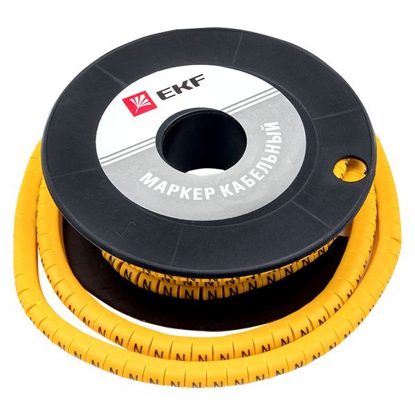 Маркер кабельный 4,0 мм2 "N" (500 шт.) (ЕС-2) EKF PROxima
