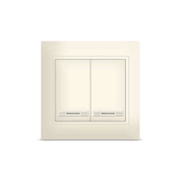 UNIVersal  Севиль  Слон. Кость  Выкл. 2-кл. с подсв. Б-С0123