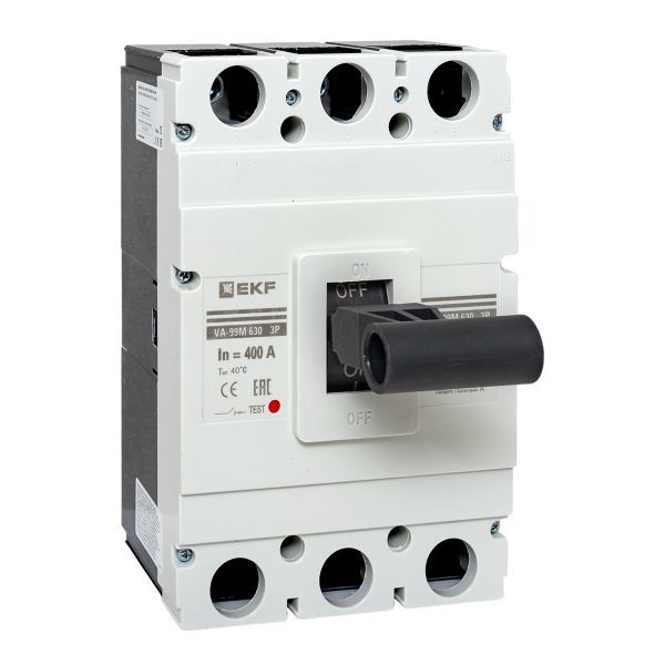 Выключатель автоматический в литом корпусе ВА-99М 630/400А 3P 10In 42кА с термомагнитным расцепителем EKF
