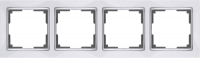Werkel  Snabb Бел.-Хром Рамка 4-ая WL03-Frame-4-white a028883