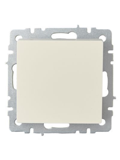 BRITE Выключатель одноклавишный проходной 10А ВС10-1-6-БрКр бежевый