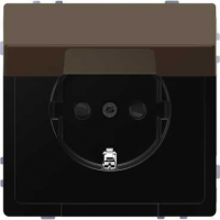 SCH  MERTEN  D-Life  Мокко  Роз. 16А с з/к и крышк.  IP20 MTN2310-6052