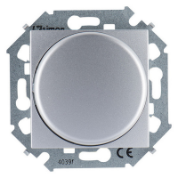 Диммер поворотно-нажимной для регулирующих устройств 1-10В, 230В Simon 15, алюминий