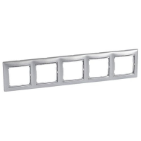 LGR Valena  Алюм.  Серебр. Рамка штрих  5-ая универс. /770355