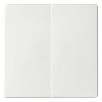 Клавиша двойная для перекрестного выключателя Simon 82 Concept белый матовый