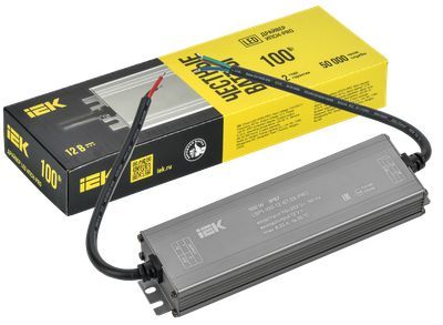 IEK Драйвер 12V 100Вт  IP67 44,5х22х22 LED ИПСН-PRO блок- шнуры IEK
