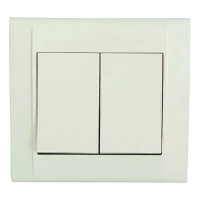 Makel Defne Крем Выкл. 2-кл. IP20 СП 42010003