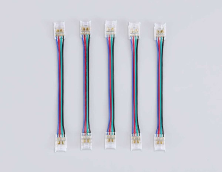 Соединитель гибкий двухсторонний AMBRELLA LIGHT ILLUMINATION COB RGB 12/24V для лент 10mm (4 конт.) (5шт. в комплекте) GS7921