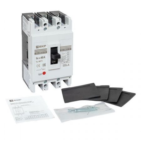 Выключатель автоматический в литом корпусе ВА-99М 63/40А 3P 10In 50кА с термомагнитным расцепителем EKF