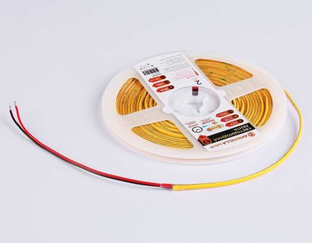 Светодиодная лента Ambrella Light GS4601 COB 384Led/ 7W m/ 24V IP20 3000K/ 5m*3mm*2mm (2 конт.) GS4601