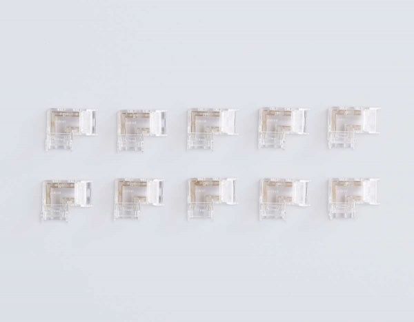 Соединитель угловой AMBRELLA LIGHT ILLUMINATION COB RGB 12/24V для лент 10mm (4 конт.) (10шт. в комплекте) GS6891