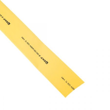 Термоусаживаемая трубка ТУТ нг 40/20 жел-зел рулон EKF PROxima