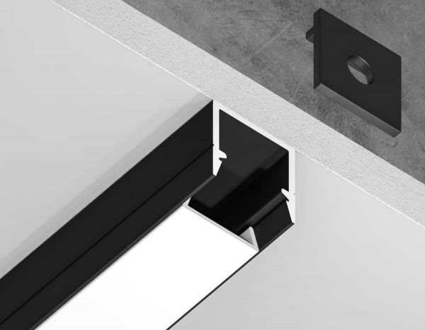 Профиль алюминиевый накладной AMBRELLA LIGHT ILLUMINATION GP1650BK