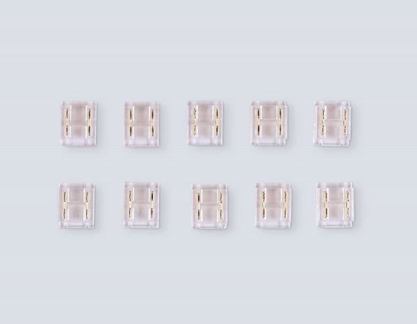 Соединитель прямой  AMBRELLA LIGHT ILLUMINATION COB 12/24V для лент 8/10mm (2 конт.) (10шт. в комплекте) GS6361