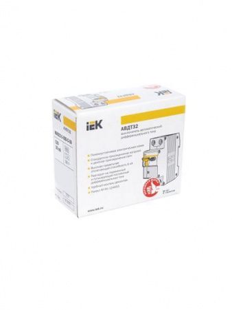 Диф. автомат  2П  16А  30мА  IEK  АВДТ-32  хар-кА С