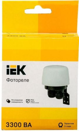 IEK Фотореле ФР 604 макс. нагрузка 3300ВА IP66 белый 
