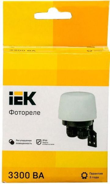 IEK Фотореле ФР 604 макс. нагрузка 3300ВА IP66 белый 
